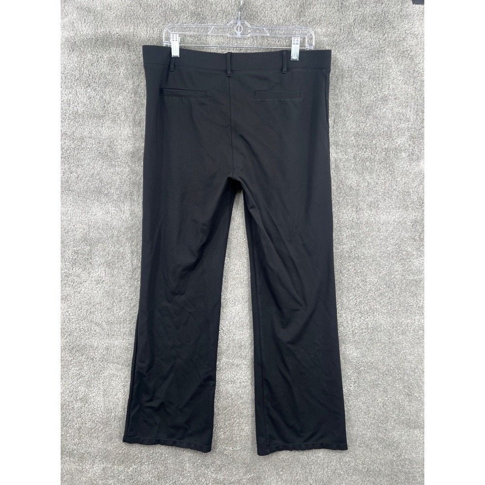 Betabrand Dress Pant Yoga Pants XL Black Pull On Straight Leg Workwear 34x30 - Picture 2 of 6
